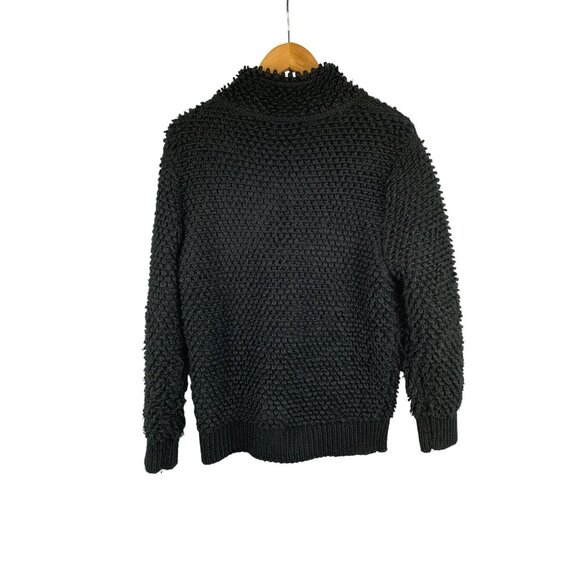 Treasure & Bond XS Black Textured Zip-Up Sweater Jacket - Picture 2 of 5